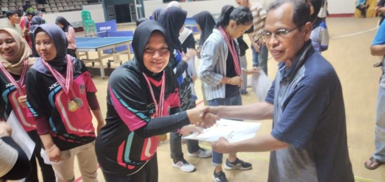 Tim atlet tenis meja Kabupaten Muarojambi. (Dok istimewa)