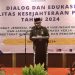 Sekda saat membuka Dialog dan Edukasi Fasilitas Kesejahteraan Pekerja dan Pelayanan Keluarga Berencana di Tempat Bekerja di Hotel BW Luxury Jambi, Kamis (02/05/2024) (Foto: Agus - Kominfo)