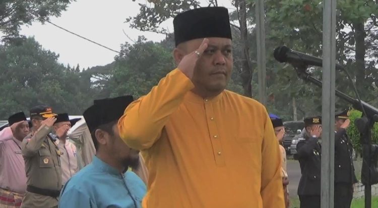 Robby Nahliansyah saat pimpin Upacara Hari Lahir Pancasila Tahun 2024 (Dok. Rama)