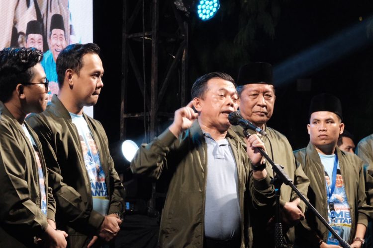 Al Haris pada acara Deklarasi dukungan yang tergabung dalam milenial Haris-Sani di Citra Raya City, Kamis (13/6/2024) (Dok. Biru)