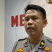 Kasubbid Penmas Bidhumas Polda Jambi, Kompol M. Amin Nasution, memberikan keterangan pers terkait imbauan keamanan hewan ternak menjelang Iduladha di Mapolda Jambi, Minggu (25/5/2025). (Dok. Daus)