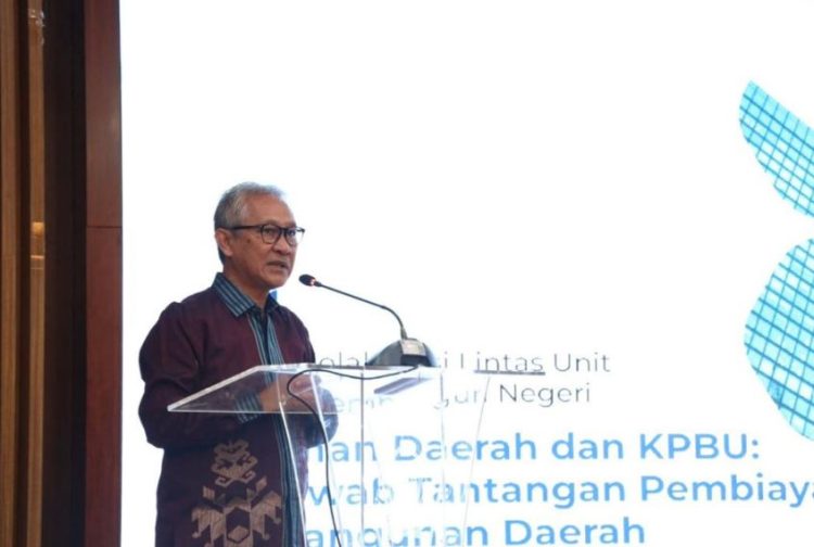 Dirjen Perimbangan Keuangan, Askolani, membuka Program SINERGI Tahap I Bagian Kedua di Aula Nagara Dana Rakca, Kementerian Keuangan, Selasa (27/5). (Dok,Kemenkeu)