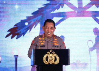 Kapolri Jenderal Listyo Sigit Prabowo saat menyampaikan pesan damai dan kasih dalam rangka peringatan Hari Kenaikan Yesus Kristus, Kamis (29/5/2025). (Dok. SS Instagram @listyosigitprabowo)