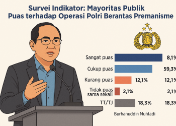 ILustrasi Survei Indikator: 67 Persen Warga Puas Polri Berantas Premanisme (Dok Ai)