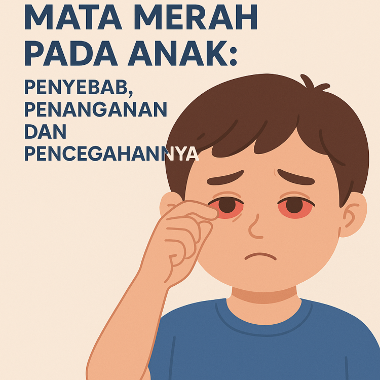 Ilsutrasi Mata Merah pada Anak, Penyebab, Penanganan dan Pencegahannya (Dok. Ai)