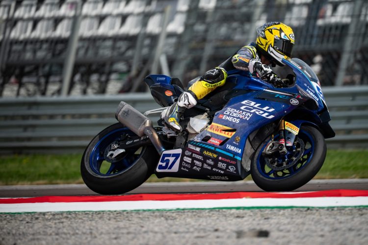 Aldi Satya Mahendra di Seri kelima World Supersport 2025 di Autodrom Most (dok.didit - yamaha)
