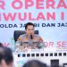 Kapolda Jambi, Irjen Pol. Krisno H. Siregar, memimpin langsung kegiatan Gelar Operasi Triwulan I Tahun 2025 di Gedung Siginjai Mapolda Jambi, Kamis (22/5). (Dok.Tia - Humas Polda Jambi)