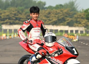 Pebalap muda binaan PT Astra Honda Motor (AHM), Ziven Rozul Abiy Salim (Dok Sinsen)
