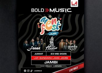 Pamflet MenFest 2025, “The Pulse of 10 Cities” yang dipersembahkan oleh BOLD MUSIC (Dok.  Instagram MenFest 2025)