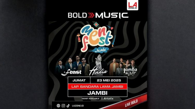 Pamflet MenFest 2025, “The Pulse of 10 Cities” yang dipersembahkan oleh BOLD MUSIC (Dok. Instagram MenFest 2025)