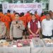 Kapolda Jambi Irjen Pol Krisno H. Siregar bersama jajaran saat memaparkan pengungkapan jaringan narkoba lintas daerah dan internasional dalam konferensi pers di Mapolda Jambi, Rabu (28/5/2025). (Dok. Stepanus)