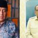 Anggota DPR RI H. Hasan Basri (kiri) dan Wakil Kepala Staf Kepresidenan Dr. Muhammad Qodari (kanan) menyampaikan ucapan selamat Hari Bhayangkara ke-79 tahun 2025. (Dok. Stepanus)