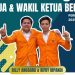 Billy Anggara Jufri dan Rifky Irpandi, calon Ketua dan Wakil Ketua BEM Fakultas Hukum Universitas Jambi, berpose usai debat kandidat, Sabtu (21/6/2025). (Dok, BEM FH UNJA)