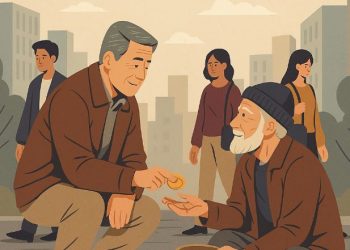 Ilustrasi berbuat kebaikan ( Dok. Chat gbt)