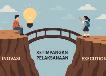 Ilustrasi Antara Inovasi dan Ketimpangan Pelaksanaan (Dok. Penulis)