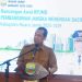 Bupati Muaro Jambi, Bambang Bayu Suseno, memberikan sambutan saat membuka kegiatan asistensi penyusunan Rancangan Awal RPJMD 2025–2029 di Aula Rumah Dinas Bupati, Selasa (22/4/2025). (Dok. Kominfo)