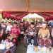Bupati Muaro Jambi Bambang Bayu Suseno (tengah, batik) menghadiri Haflah Akhirussanah dan Wisuda Santri ke-XIV Pondok Pesantren Al Anwar di Desa Petanang, Kecamatan Kumpeh, Selasa (24/6/2025). (Dok. Kominfo)