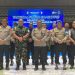 Kakorlantas Polri Irjen Pol. Agus Suryonugroho bersama jajaran TNI-Polri dan instansi terkait usai kegiatan simulasi Tactical Floor Game (TFG) pengamanan Hari Bhayangkara ke-79 di TMII, Jakarta Timur, Sabtu (28/6/2025). (Dok. TBnews)