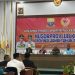 Ketua terpilih KONI Provinsi Jambi, Mat Sanusi, menyampaikan pidato usai memenangkan Musorprovlub KONI Jambi 2025 yang digelar di Hotel Ratu Convention Center, Kota Jambi, Senin (30/6/2025). (Dok. Stepanus)