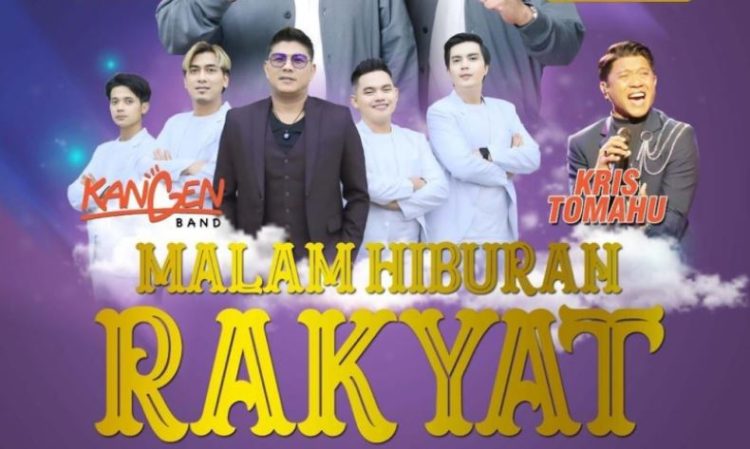 Poster resmi acara “Malam Hiburan Rakyat” yang menampilkan Kangen Band dan Kris Tomahu sebagai bintang utama. Acara ini menjadi puncak perayaan HUT ke-79 Pemerintah Kota Jambi dan Hari Jadi ke-624 Tanah Pilih Pusako Batuah, digelar di Terminal Rawasari, Minggu, 1 Juni 2025. (Dok. Pemkotjambi)