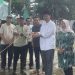 Ketua DPW PKB Jambi Elpisina dan pengurus partai saat prosesi penyembelihan hewan kurban di Sekretariat DPW PKB Jambi, Sabtu (25/6/2025). (Dok. Daus)
