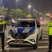 Anggota Satlantas Polres Batang Hari saat menggelar patroli malam di kawasan AEK Meliuk, Muara Bulian, guna mencegah aksi balap liar, Senin (9/6/2025). (Dok. Polres Batang Hari)