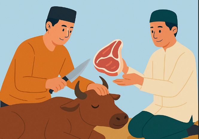 Ilustrasi Ibadah Qurban (Dok. Ai)