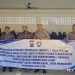 Personel Ditbinmas Polda Jambi bersama pengurus Ponpes Ummahatul Mukminin berfoto bersama usai kegiatan sosialisasi anti-bullying dan penyuluhan hukum di Alam Barajo, Kota Jambi, Kamis (13/6/2025). (Dok. Nahar)