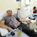 AKBP Dr. Dadang Djoko Karyanto saat menjalani donor darah ke-98 di PMI Kota Jambi, Rabu (5/6/2025). (Dok.Daus)
