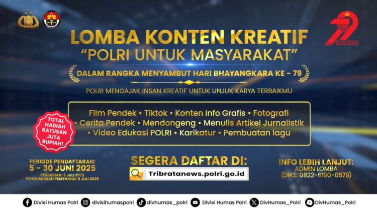 Banner Lomba Konten Kreatif Polri (dok.humas polri)