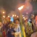 Warga RT 08 Kenali Asam Bawah antusias mengikuti pawai obor dalam rangka menyambut 1 Muharram 1447 H, Jumat malam (27/6/2025) (Dok.Nahar)