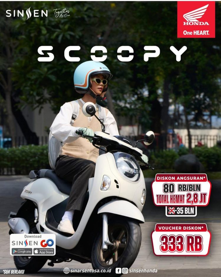 Tampilan Honda Scoopy varian Prestige (Dok. Sinsen Honda)