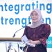 Direktur Operasional Jasa Raharja, Dewi Aryani Suzana, memberikan sambutan pada Workshop TJSL 2025 di Kantor Pusat Jasa Raharja, Jakarta, Senin (23/6/2025). (Dok. Humas JR Jambi)