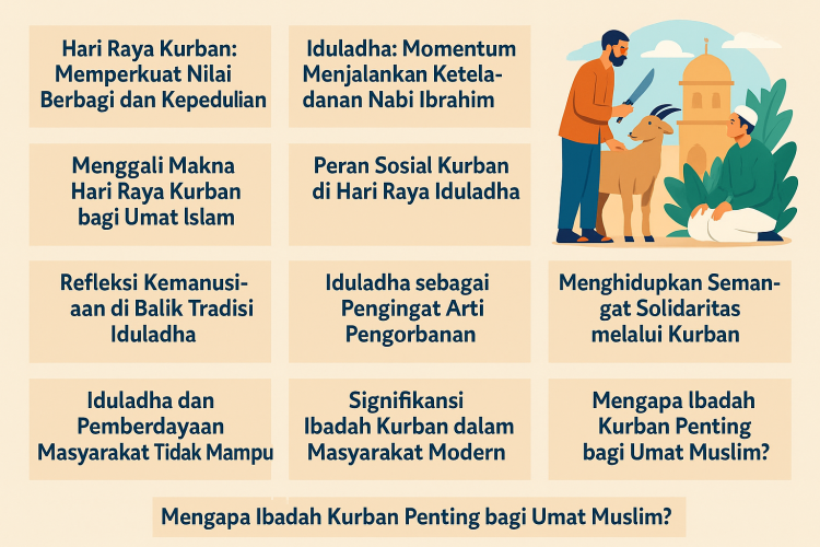 Ilustrasi hari raya kurban serta makna nya (dok. AI)