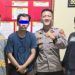 Pelaku penganiayaan berinisial NK (kedua dari kiri) diamankan oleh jajaran Polsek Kotabaru, Kota Jambi, Rabu (23/7/2025). (Dok. Humas)