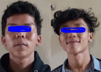 Dua remaja pelaku pengeroyokan pengemudi ojek online di Kota Jambi diamankan polisi tanpa perlawanan. (dok. Humas Polsek Kota Baru)