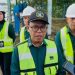 Direktur Utama Perumda Tirta Mayang, Dwike Riantara, memberikan keterangan pers usai meninjau Intake Tanjung Johor dan Sejinjang, Selasa (8/7/2025). (Dok. Yola)