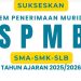 Poster ajakan untuk menyukseskan pelaksanaan Sistem Penerimaan Murid Baru (SPMB) jenjang SMA, SMK, dan SLB Provinsi Jambi Tahun Ajaran 2025/2026 yang berlangsung secara daring." (Dok. pmb.disdik.jambiprov.)