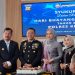 Bupati Kerinci Monadi (kedua kiri) bersama Kapolres Kerinci dan Ketua TP-PKK Kerinci menghadiri syukuran Hari Bhayangkara ke-79 di Mapolres Kerinci, Senin (1/7/2025). (Dok. Yola)