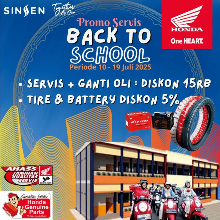 Banner Sinsen hadirkan program Promo Servis Back to School bagi pelajar (Dok. Sinsen)