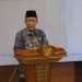 Wakil Gubernur Jambi Abdullah Sani saat menyampaikan sambutan dalam kuliah umum Universitas Jambi bertema “Transformasi Pendidikan dan Implikasi RUU Sisdiknas”, Rabu (9/7/2025) (Dok. Erit- Kominfo)