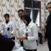 Petugas Lapas Perempuan Kelas IIB Jambi bersama tim dari Polres Muaro Jambi dan Dinkes Muaro Jambi saat melakukan tes urine terhadap warga binaan dan petugas, Rabu (9/7/2025). (Dok. Humas)