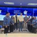 Para akademisi dari University of Ljubljana Slovenia dan Universitas Jambi berfoto bersama tim Diskominfo Provinsi Jambi usai melakukan kunjungan studi komparatif ke Jambi Data Analytic Center (JDAC), Kamis (17/7/2025), di Kantor Gubernur Jambi. (Dok. Maria - Kominfo)