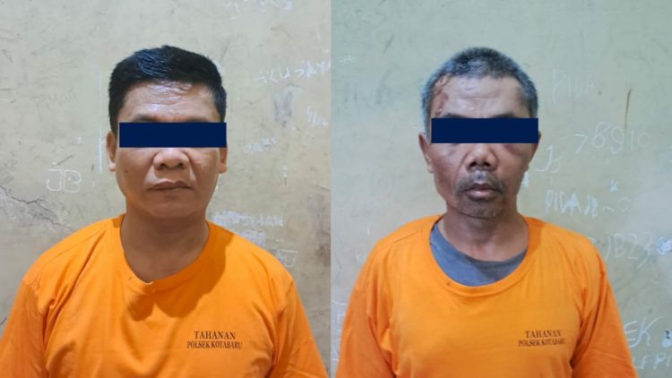 Kedua tersangka kasus pencurian sepeda motor yang diamankan Polsek Kota Baru, Jambi. Salah satu pelaku sempat diamuk warga sebelum diserahkan kepada pihak kepolisian. (Dok. Polsek Kota Baru)