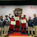 Para juara ITGP Yamaha Jambi 2025 berfoto bersama usai penyerahan trofi dan hadiah di Yamaha Flagship Shop Jambi, Selasa (22/7/2025). (Dok. Yola)