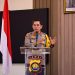 Kapolda Jambi Irjen Pol. Krisno H. Siregar saat menyampaikan sambutan dalam pembukaan Rakernis Fungsi SDM Polda Jambi Tahun 2025 di Gedung Siginjai, Rabu (23/7/2025). (Dok.Humas Polda Jambi)