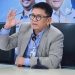 "Plt. Direktur Utama Jasa Raharja, Rubi Handojo, memaparkan pencapaian kinerja semester I 2025 dan strategi perusahaan ke depan dalam Rapat Koordinasi Terbatas di Jakarta, , Selasa (22/7/2025) .(Dok. Humas JR Jambi)
