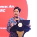 Ketua Dewan Audit OJK, Sophia Wattimena, menyampaikan paparan terkait peluncuran SI-GRC dalam Forum RQO 2025 yang digelar di Jakarta, Kamis (24/7/2025). (Dok. Humas OJk Jambi)