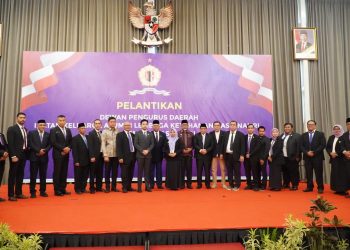 Pelantikan Dewan Pengurus Daerah (DPD) IKA Lemhanas Provinsi Jambi Periode 2025–2030 di Swiss-Belhotel Jambi, Jumat (25/7/2025). (Dok Sapra- Kominfo)