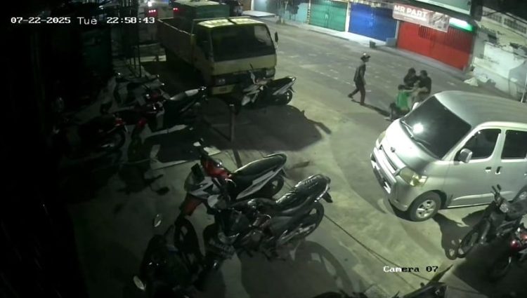 Tangkapan layar CCTV milik warga sekitar (Dok. Humas)